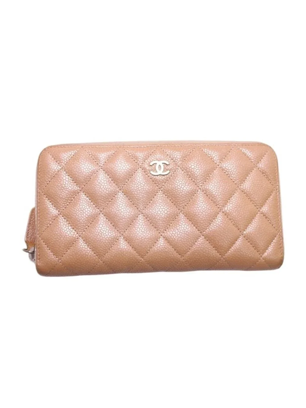 Chanel 20 Quilted Caviar Leather Wallet